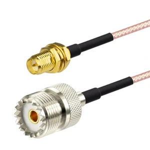 Przegroda jack RP-SMA do UHF SO239 żeński kabel pigtail RF RG316 do anteny wifi - Zdjęcie 1 z 3