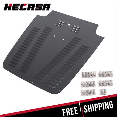 Aluminum Alloy Vented Hood Louver Black For 2003-2006 Jeep Wrangler TJ / LJ Foto 1 de 4