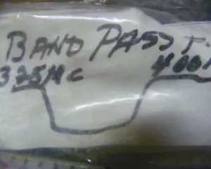 BAND PASS FILTER 325 MC TO 400 MC WITH TWO BNC NOS - Picture 1 of 4