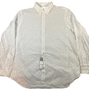 Ralph Lauren Shirt Men’s Size 2XL Long Sleeve White Button  100% Cotton 98$ - Picture 1 of 5