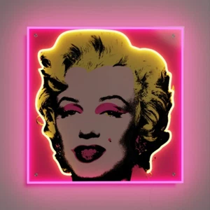 Marilyn Monroe Wall Art LED Light Sign Neon Signs for Bedroom Dorm Classroom Hal - Picture 1 of 12