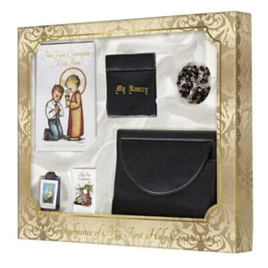 M.I. Hummel First Communion Leatherette Wallet Set Boy Size Catholic Gift - Picture 1 of 2
