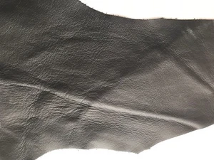 Premium Black Cowhide Leather Scraps - 2 lbs. 2 - 4 pieces per bag - Picture 1 of 1