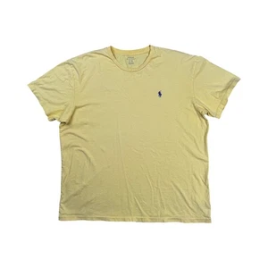 Polo Ralph Lauren Hombre Camiseta Amarilla Grande Logo Algodón Cuello Redondo Informal - Imagen 1 de 6
