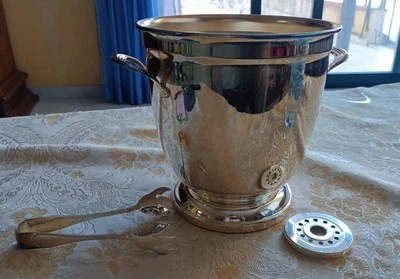 secchiello porta ghiaccio Placcato In Argento  - Immagine 1 di 4