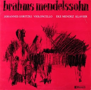 BRAHMS Cello Sonata Op.99 MENDELSSOHN Cello Sonata Op.45 GORITZKI Claves LP-3040 - Picture 1 of 3