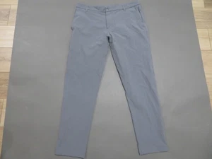 Lululemon Pants Mens 38x36 Gray Chino ABC Commission Performance Stretch Slim - Picture 1 of 9