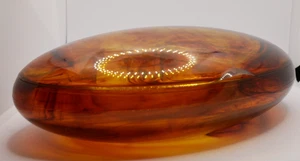 Vintage MCM Pretty Neat Egg Shape Tortoise Shell Color Vanity Case - Picture 1 of 13