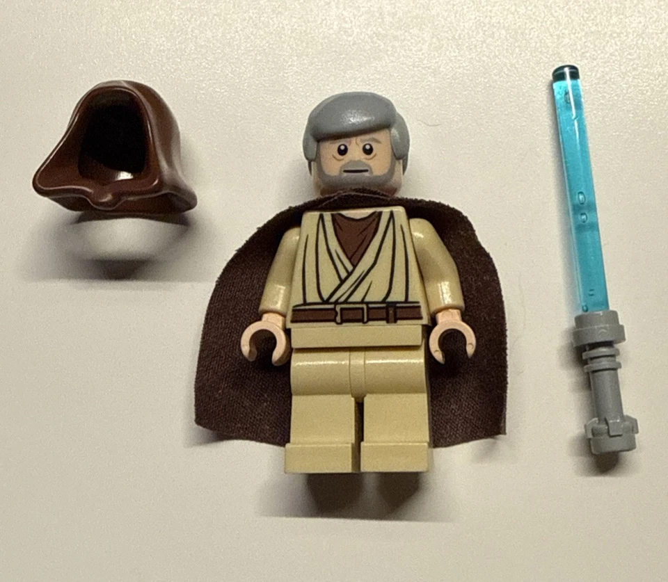 LEGO Obi-Wan Kenobi Minifigura con Capa Andrajosa - Star Wars (sw1254) 9001925 Foto 1 de 3