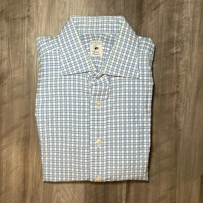 Puño francés a medida Robert Talbott Estate manga larga con botones - grande Foto 1 de 4