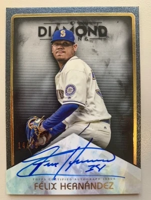 Felix Hernandez On Card Auto /25 2023 Topps Diamond Icons Seattle Mariners - Image 1 of 2