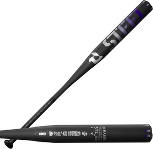 DeMarini 2025 Mazze da softball in acciaio passo lento 34"/26 oz, nero/grigio/viola - Foto 1 di 8