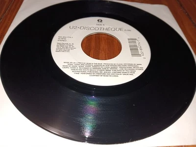 U2 Discotheque / Holy Joe 1997 7" 45 Island Records 422-854 774-7 Vinyl Record Foto 1 de 2