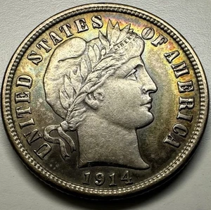 1914-D Barber Dime, R105 - Bild 1 von 6