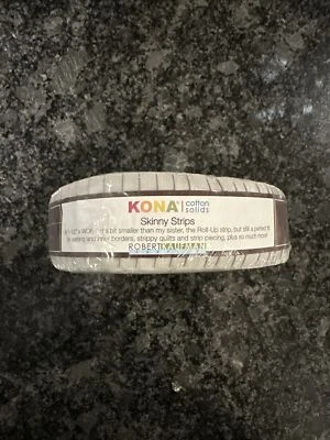 "Sólidos de algodón Kona - Tiras delgadas - 1,5"" - 40 piezas - Ash Colorstory SS-113-40" Foto 1 de 3