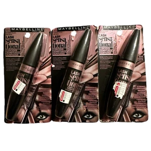 New 3 Maybelline Lash Sensational Luscious Mascara 703 Brownish Black - Picture 1 of 2
