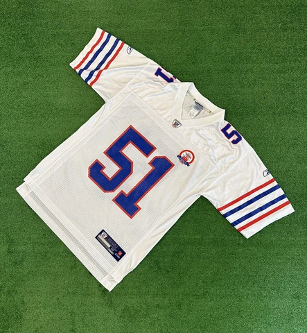 Paul Posluszny #51 Buffalo Bills 50th Ann. Football Jersey White Reebok Medium Cover