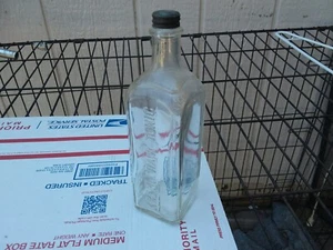 Antik Kreml Haartonikum Prägung Glasflasche + Kappe Apotheker Dekor Sammeln Adve - Bild 1 von 5