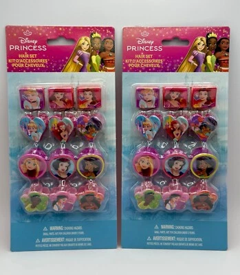 Disney Princesa Mini Garra Clips Ariel, Bella, Moana, Jazmín 24 Clips Nuevo en Caja Foto 1 de 4