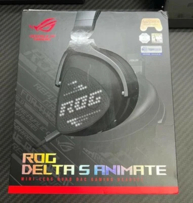ASUS ROG Delta S Animate Gaming Headset | Customizable AniMe Matrix LED Display - Image 1 of 4