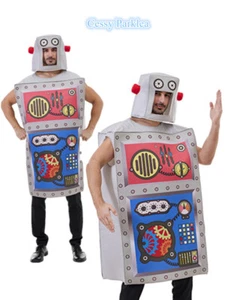 X-D1-3 Adult Unisex Robot Machine Tabard Tunic Book Week Costume - Picture 1 of 11