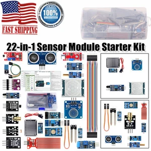 Kit de inicio de módulo de sensor 22 en 1 con tutorial para Arduino-Raspberry Pi duradero - Imagen 1 de 15