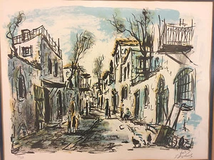 S Raphuel Edición Limitada Impresión 177/250 Village Street Scene - Imagen 1 de 10