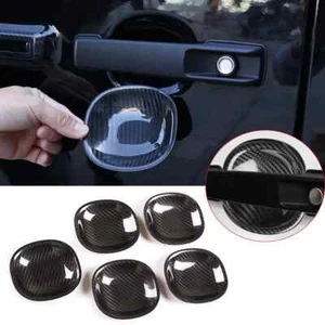 5*Real Carbon Fiber Outer Door Handle Bowl Trim For Benz G W464 G500 G63 19-2024 - Picture 1 of 7