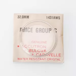 Genuine Bulova Accutron NOS Spaceview Crystal #1431 AWS 32.9 mm Brand New - Picture 1 of 2