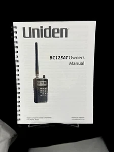 Uniden BC125AT Instructions Operating Manual User Guide Coil Bound - Zdjęcie 1 z 6