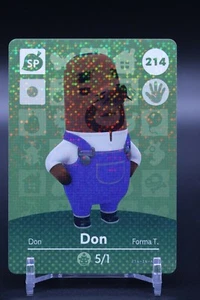 Don # 214 Animal Crossing Amiibo Card AUTHENTIC Series 3 NEW NEVER SCANNED! - Picture 1 of 2
