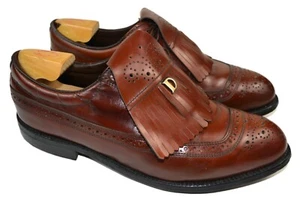 Zapatos de Golf Dexter Oxford Punta de Ala Kiltie Cuero Marrón Hechos en EE. UU. Para Hombres 10.5 D - Imagen 1 de 12