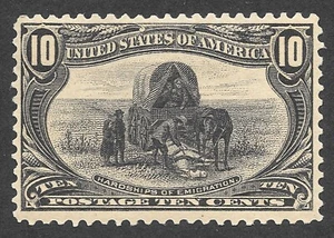 MH 1898 10c Hardships of Emigration Commem Postage Stamp, Scott #290*, cv $140 - Picture 1 of 3