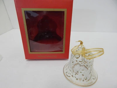 WEDGWOOD 2004 "OUR 1ST CHRISTMAS" PIERCED BELL - Image 1 of 4