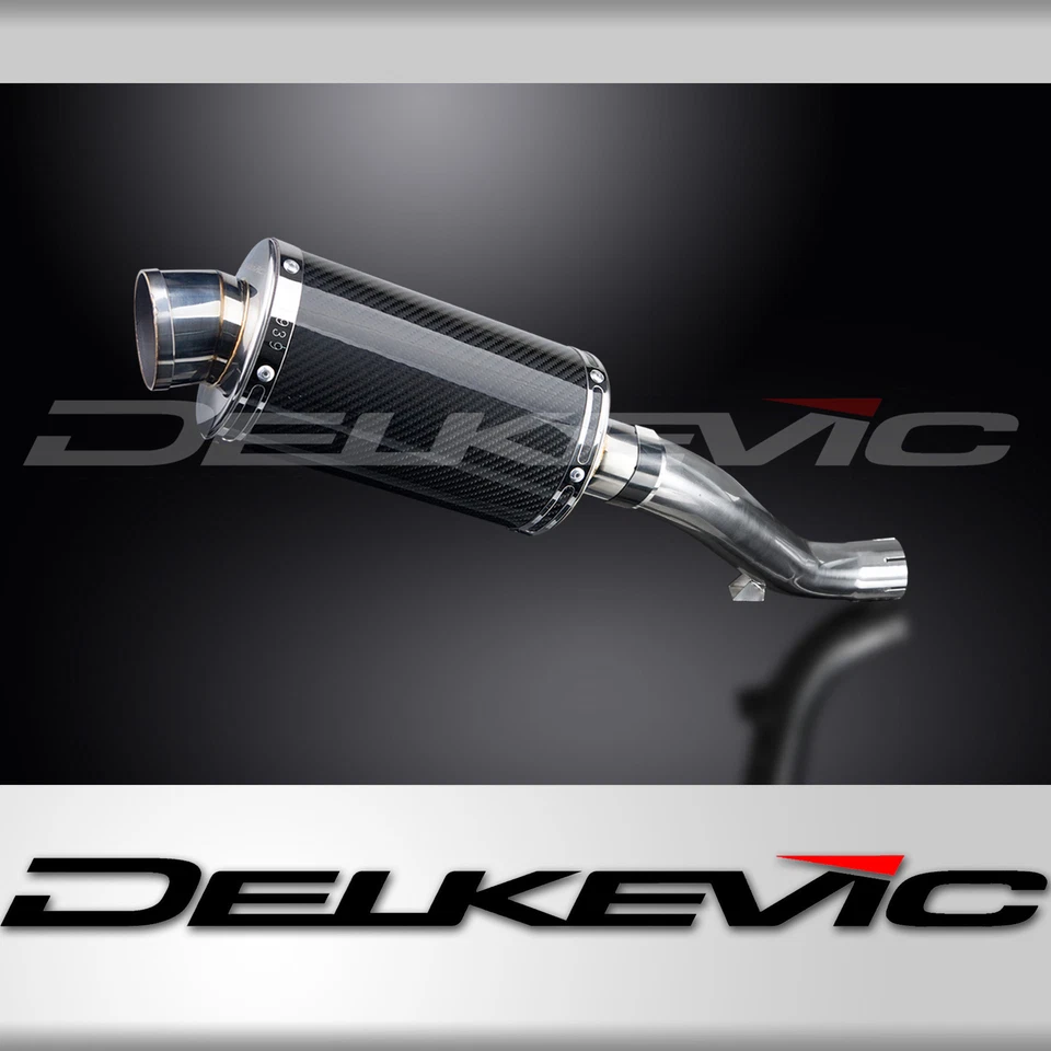Kit silenciador escape carbono ovalado 9" Honda VFR1200F 2010-2015 Delkevic Slip On Foto 1 de 4