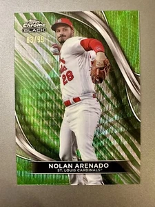 2024 Topps Chrome Black Nolan Arenado 83/99 Green Wave Refractor #31 Cardinals - Bild 1 von 2