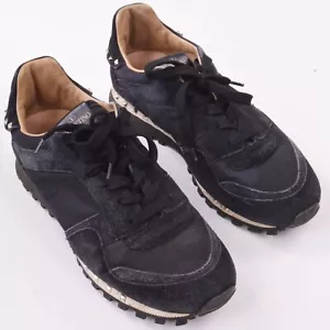Valentino Garavani Uomo Sneakers 7,5 EU 41 Nero Rockstudy Pelle Scamosciato Italia - Foto 1 di 12