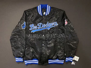 STARTER LOS ANGELES DODGERS SATIN JACKET LOS DODGERS LA FINGERS HANDS NWT XL - Picture 1 of 10