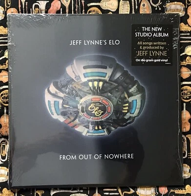 NEW - JEFF LYNNE’S ELO - FROM OUT OF NOWHERE LP LENTICULAR COVER GOLD VINYL F/S - Image 1 of 4
