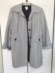 APT 9 Womens peacoat white and black button up - Picture 1 of 8