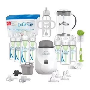 Dr. Brown’s Natural Flow Options+ All-in-One Gift Set, Bottle warmer, bottles - Picture 1 of 5