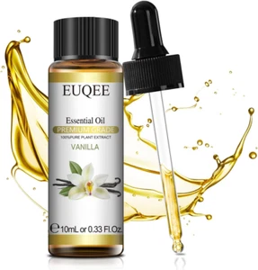 EUQEE Huile Essentielle Vanille 10Ml, 100% Pure Huile De Vanille Bio, Huiles Ess