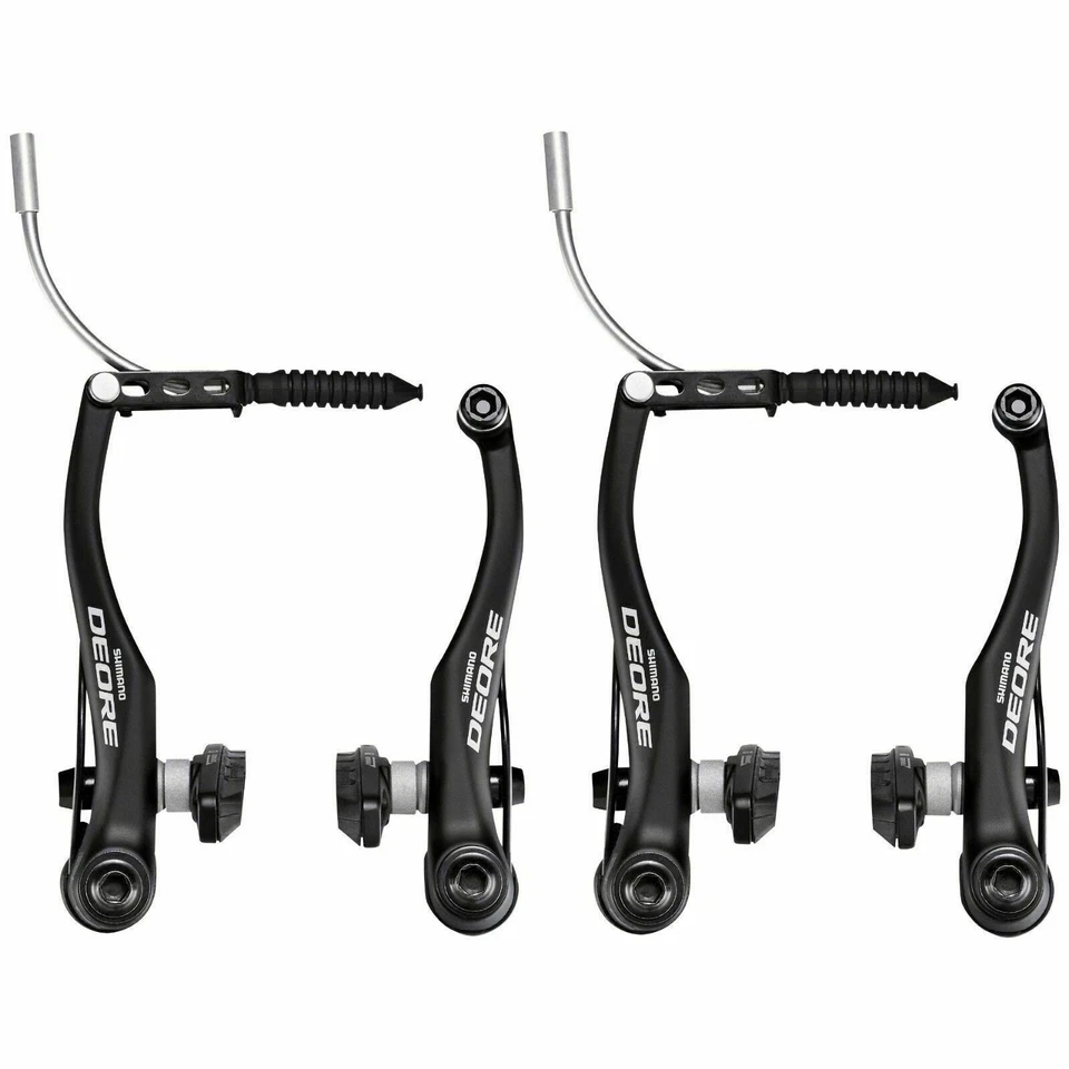 Shimano Deore V-Brake Bremsen Set  BR-T 610 Vorne und Hinten Schwarz lose - Bild 1 von 1
