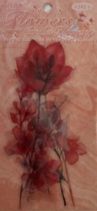 Journal Sticker Pack Red Flowers & Verses x 12 - Picture 1 of 3