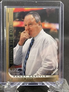 2020-21 RANDY CARLYLE SP SIGNATURE EDITION LEGENDS BEHIND THE BOARDS