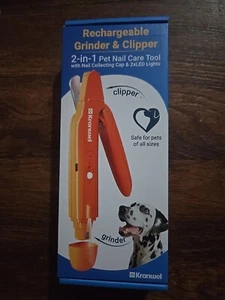 2 in 1 Electric Pet Nail Grinder and Clipper Rechargeable Pet Nail Grinder  - Picture 1 of 2