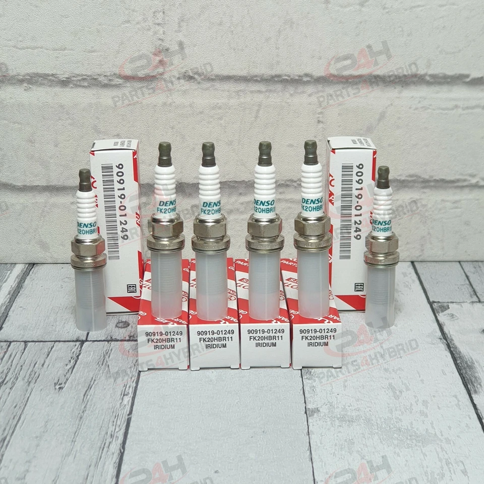 GENUINE LEXUS IS220D SPARK PLUGS DENSO IRIDIUM SPARK PLUGS 90919-01249 FK20HBR11 - Image 1 of 1