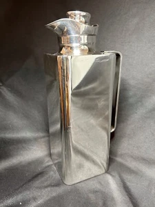 Cassetti Modernist Silver Carafe Thermos Hand Made Glass Lined Mid 20th C - Picture 1 of 10