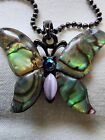 Abalone Butterfly necklace