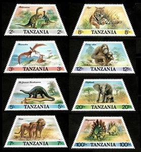 Tanzania 1987 - Pre-Historic Animals, Dinosaurs - Set of 8v - Scott 382-89 - MNH - Picture 1 of 1